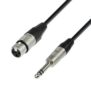 AH Mik.Kabel XLR - 6.3 mm 3p - 1,5 m XLR Hun - 6.3mm 3p Han